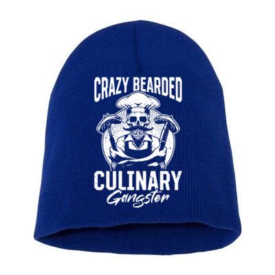 Crazy Bearded Culinary Gangster Culinary Kitchen Cooking Gift Short Acrylic Beanie