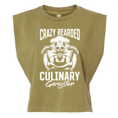 Crazy Bearded Culinary Gangster Culinary Kitchen Cooking Gift Garment-Dyed Women's Muscle Tee