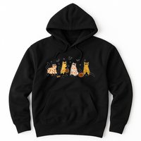 Cute Black Cats In Ghost Costume Hoodie