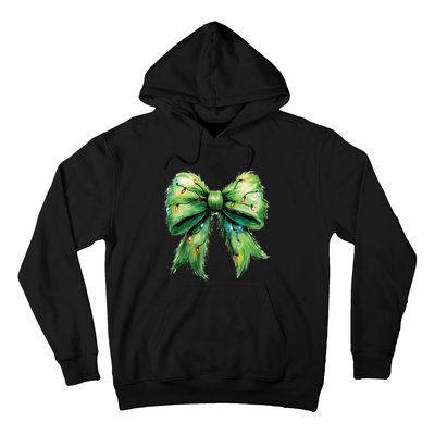 Christmas Bow Coquette Christmas Bow Hoodie