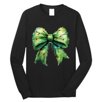 Christmas Bow Coquette Christmas Bow Long Sleeve Shirt