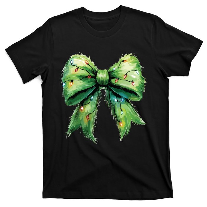 Christmas Bow Coquette Christmas Bow T-Shirt