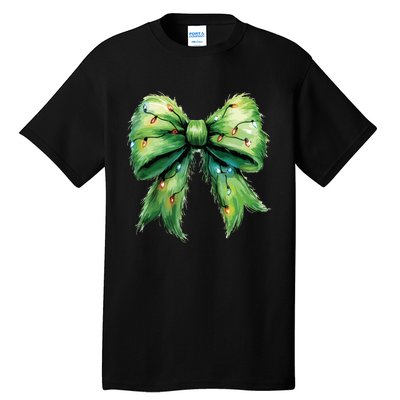 Christmas Bow Coquette Christmas Bow Tall T-Shirt