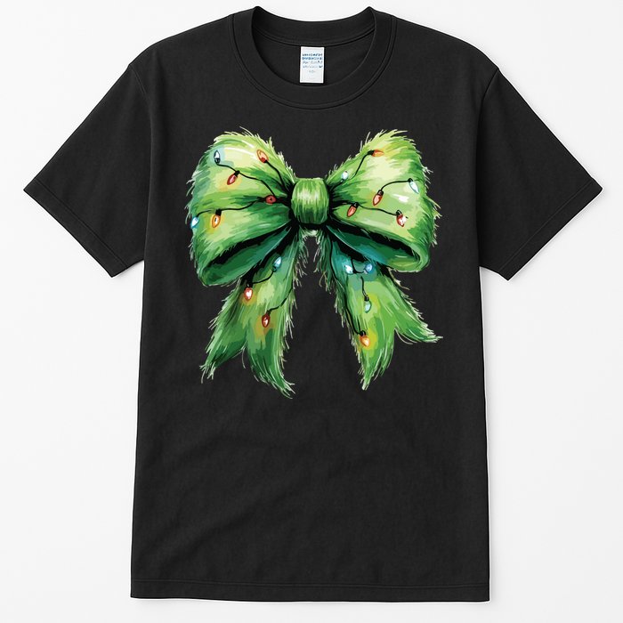 Christmas Bow Coquette Christmas Bow Tall T-Shirt