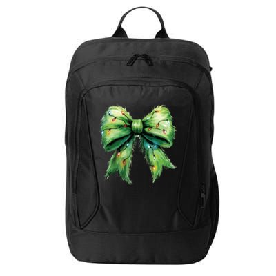 Christmas Bow Coquette Christmas Bow City Backpack