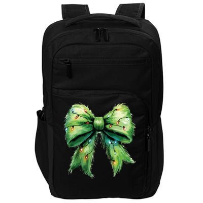 Christmas Bow Coquette Christmas Bow Impact Tech Backpack