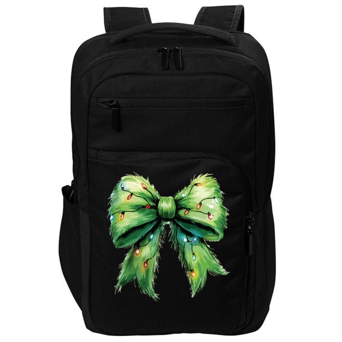 Christmas Bow Coquette Christmas Bow Impact Tech Backpack