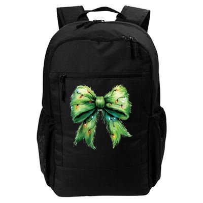 Christmas Bow Coquette Christmas Bow Daily Commute Backpack