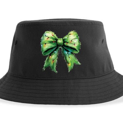 Christmas Bow Coquette Christmas Bow Sustainable Bucket Hat