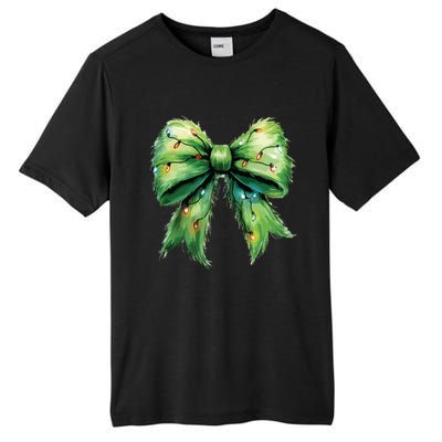 Christmas Bow Coquette Christmas Bow Tall Fusion ChromaSoft Performance T-Shirt