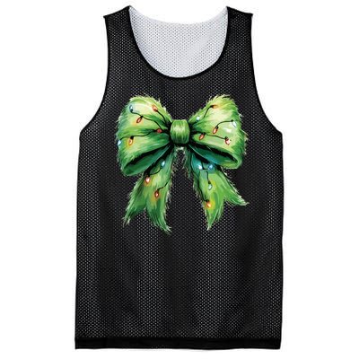 Christmas Bow Coquette Christmas Bow Mesh Reversible Basketball Jersey Tank