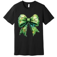 Christmas Bow Coquette Christmas Bow Premium T-Shirt