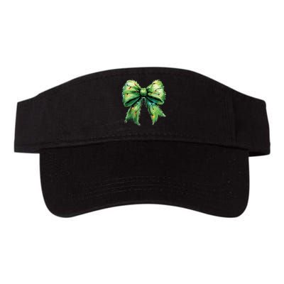 Christmas Bow Coquette Christmas Bow Valucap Bio-Washed Visor