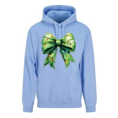 Christmas Bow Coquette Christmas Bow Unisex Surf Hoodie