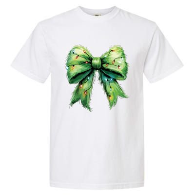 Christmas Bow Coquette Christmas Bow Garment-Dyed Heavyweight T-Shirt