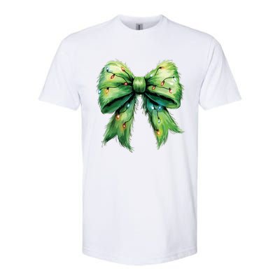 Christmas Bow Coquette Christmas Bow Softstyle CVC T-Shirt