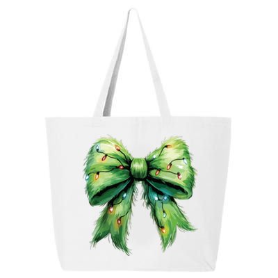 Christmas Bow Coquette Christmas Bow 25L Jumbo Tote