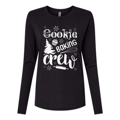 Cookie Baking Crew Christmas Baker Womens Cotton Relaxed Long Sleeve T-Shirt