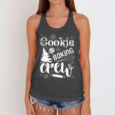 Cookie Baking Crew Christmas Baker Women's Knotted Racerback Tank