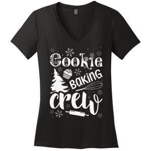 Cookie Baking Crew Christmas Baker Women's V-Neck T-Shirt