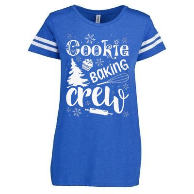 Cookie Baking Crew Christmas Baker Enza Ladies Jersey Football T-Shirt