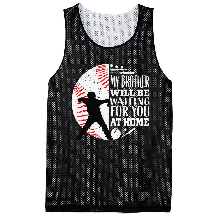 Cool Baseball Catcher Brother Big Bro Sister Quote Graphic Mesh Reversible Basketball Jersey Tank