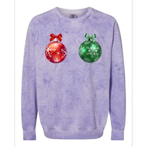 Christmas Balls Colorblast Crewneck Sweatshirt