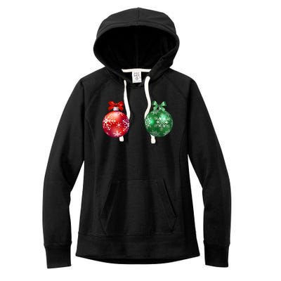 Christmas Balls Women's Fleece Hoodie