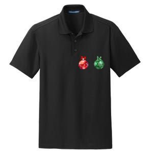 Christmas Balls Dry Zone Grid Polo