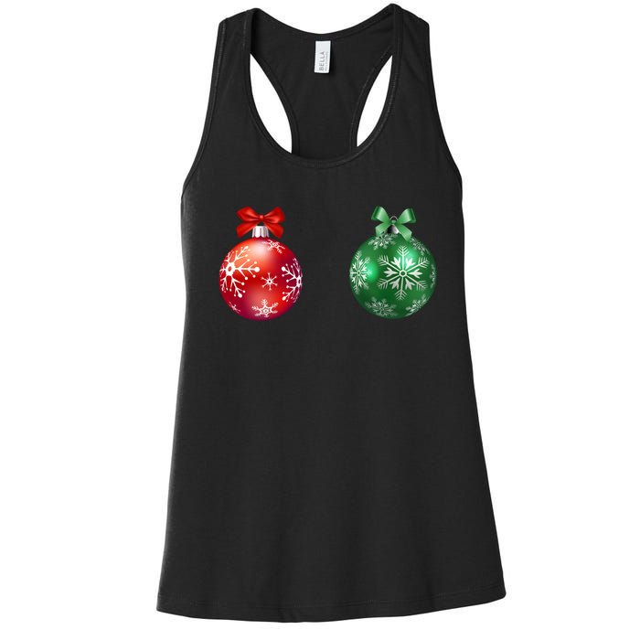 Christmas Balls Women's Racerback Tank