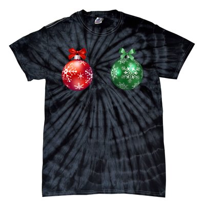 Christmas Balls Tie-Dye T-Shirt