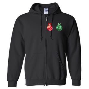 Christmas Balls Full Zip Hoodie