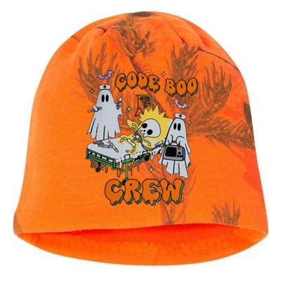 Code Boo Crew Funny Ghost Nurse Halloween Costume Kati - Camo Knit Beanie