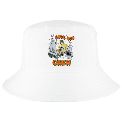 Code Boo Crew Funny Ghost Nurse Halloween Costume Cool Comfort Performance Bucket Hat