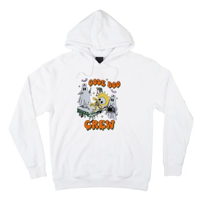 Code Boo Crew Funny Ghost Nurse Halloween Costume Hoodie