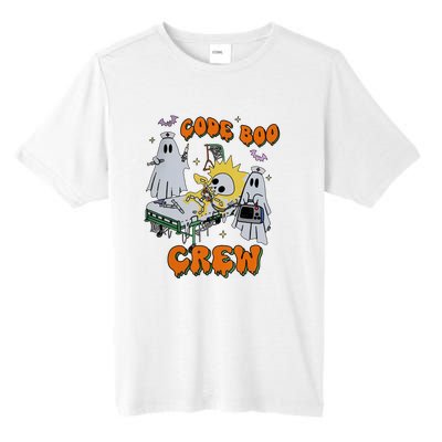 Code Boo Crew Funny Ghost Nurse Halloween Costume Tall Fusion ChromaSoft Performance T-Shirt