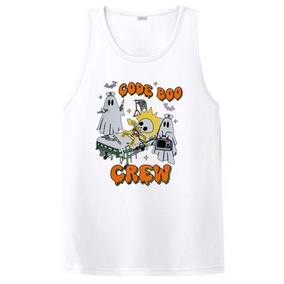 Code Boo Crew Funny Ghost Nurse Halloween Costume PosiCharge Competitor Tank