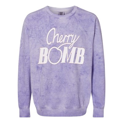 Cherry Bomb Colorblast Crewneck Sweatshirt