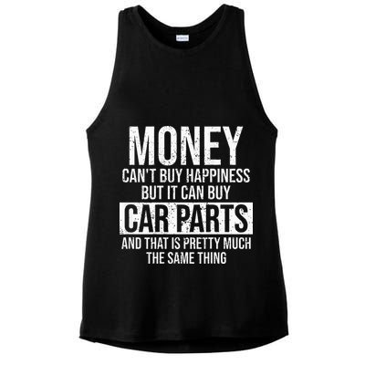 Can Buy Car Parts Funny Car Guy Car Lover Auto Mechanic Gift Ladies PosiCharge Tri-Blend Wicking Tank