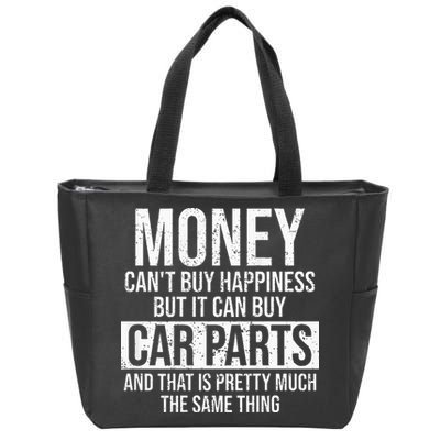 Can Buy Car Parts Funny Car Guy Car Lover Auto Mechanic Gift Zip Tote Bag