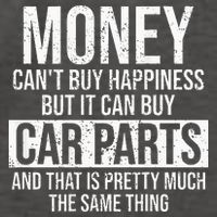 Can Buy Car Parts Funny Car Guy Car Lover Auto Mechanic Gift Vector Backpack