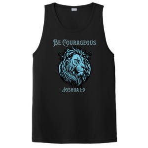 Christian Be Courageous Joshua 1:9 Faith Lion Of Judah PosiCharge Competitor Tank