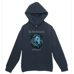 Christian Be Courageous Joshua 1:9 Faith Lion Of Judah Urban Pullover Hoodie