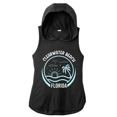 Clearwater Beach Ladies PosiCharge Tri-Blend Wicking Draft Hoodie Tank