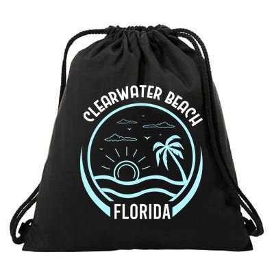 Clearwater Beach Drawstring Bag