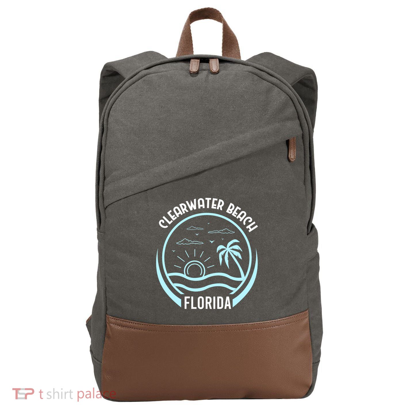 Clearwater Beach Cotton Canvas Backpack