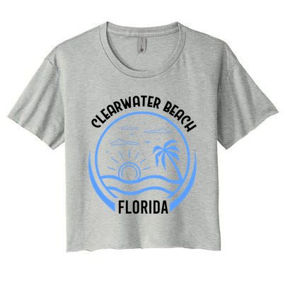 Clearwater Beach Women's Crop Top Tee