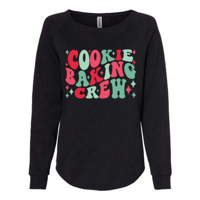 Cookie Baking Crew Christmas Santa Family Groovy Christmas Gift Womens California Wash Sweatshirt