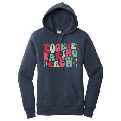 Cookie Baking Crew Christmas Santa Family Groovy Christmas Gift Women's Pullover Hoodie