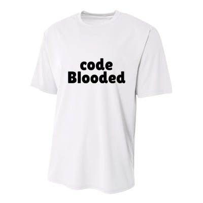 Code Blooded Youth Performance Sprint T-Shirt